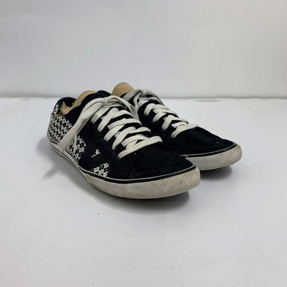 Vans women's Tory Geometric Low Top Lace Up Canvas Classic Sneaker Size 10 - Picture 2 of 11